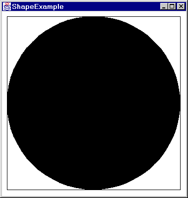 Tutorial output: drawing shapes in Java2D